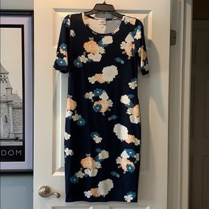 LuLaRoe navy floral dress